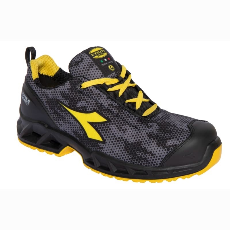 Scarpa Diadora Shark Stable Impact LOW Nero/Rosso S1PS N. 38
