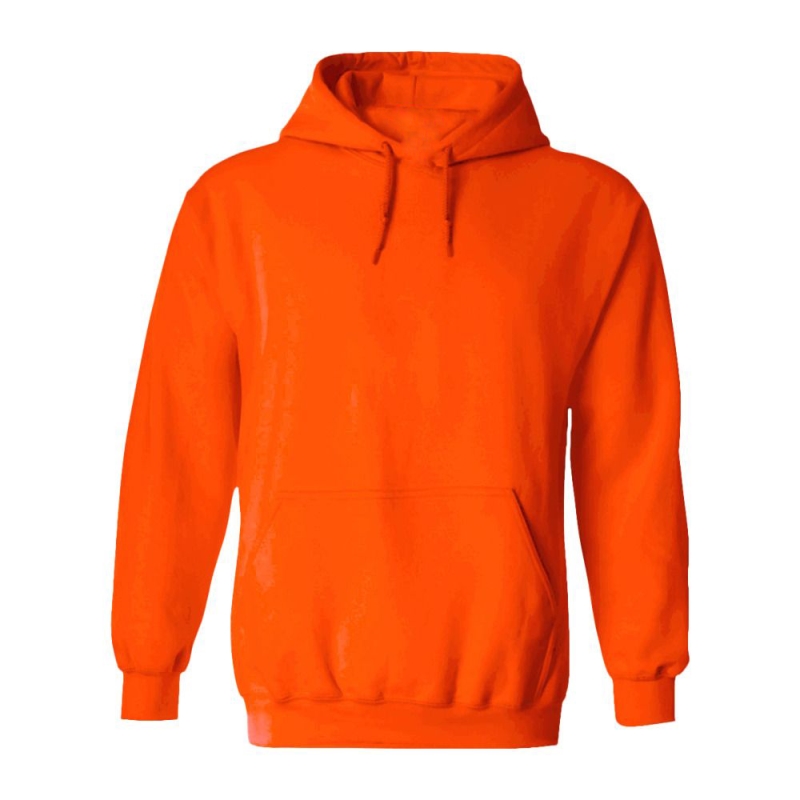 FELPA CON CAPPUCCIO JERZEES JS996M ARANCIO SAFETY TG L