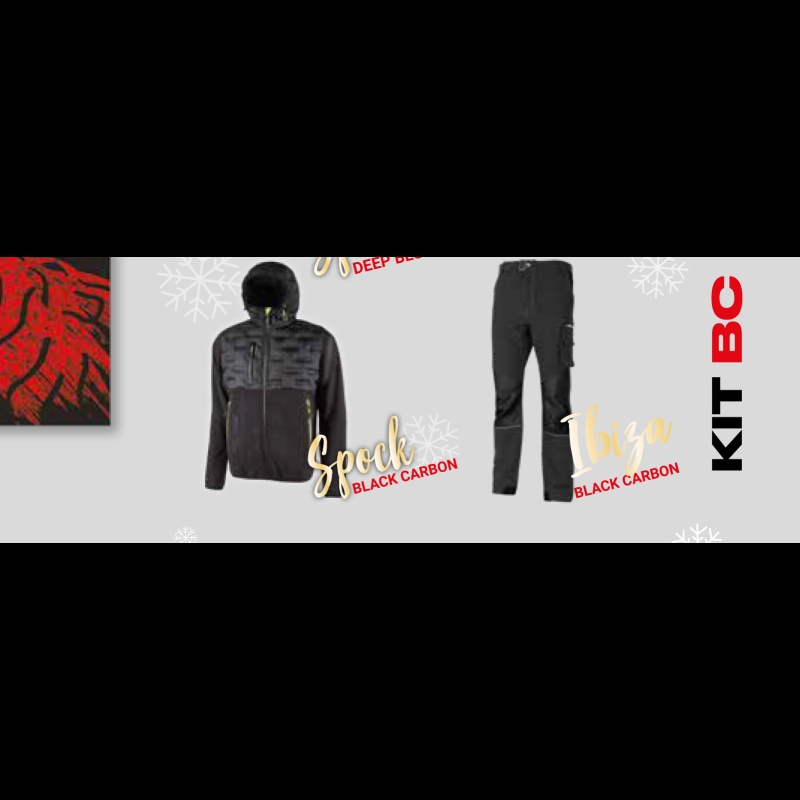 KIT U-POWER NATALE 2025 BLACK CARBON TG XXL