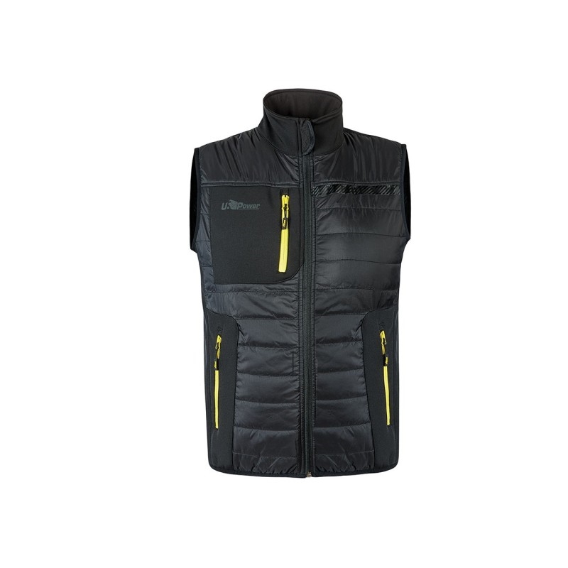 GILET U-POWER WALL BLACK CARBON TG S