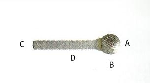 FRESA IN WIDIA D 0406 mm.4x3 TG.3