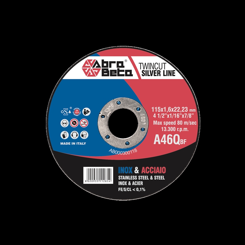 Disco Taglio Silver INOX/Acciaio Twincut A46Q 230X2