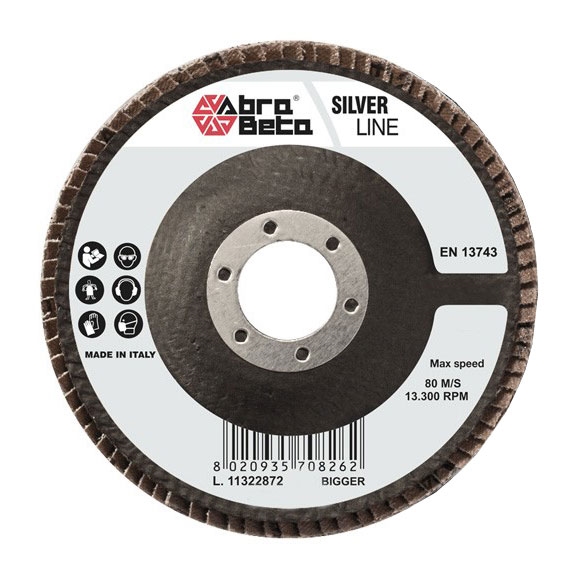Disco Lamellare Silver Fibra 115 GR60 Zirconio