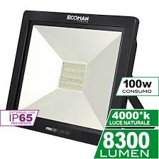 Proiettore LED da Esterno 100W 4000K IP66 8300 LM DUR.25000