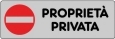 Adesivo CM 15X5 Proprieta Privata