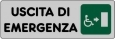 Adesivo CM 15X5 Uscita di Emergenza