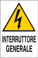 CARTELLO ALLUMINIO CM 30X20 INTERRUTTORE GENERALE