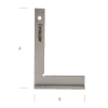 SQUADRA A CAPPELLO ACCIAIO ZINCATO METRICA 130X200