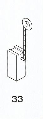 Spazzola Bosch 6,2X6,2X15