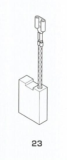 Spazzola Bosch 7X8X18,5