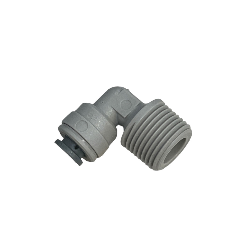 Raccordo Terminale in Plastica Gomito Tubo 1/4 Filetto 1/4