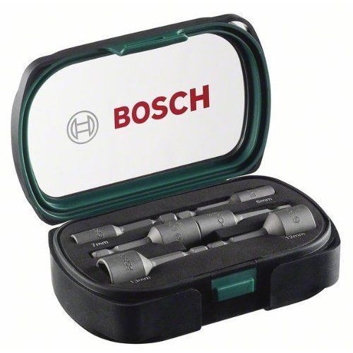 Assortimento 6 Bussole Attacco 1/4 Bosch 6-7-8-10-12-13