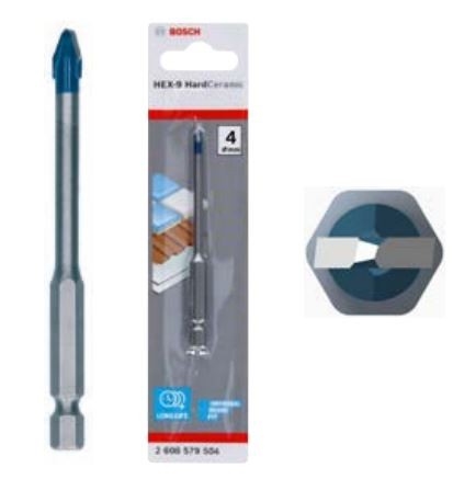Punta per Piastrelle HEX-9 HardCer MM.6