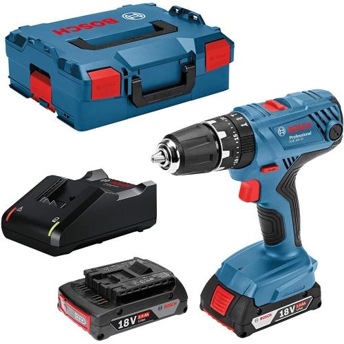 Trapano A Batteria Bosch GSB 18V-21 + 2 Batterie 2AH