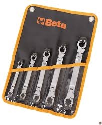 Serie 5 Chiavi Apribili Snodate per Racordi Tubazioni Beta
