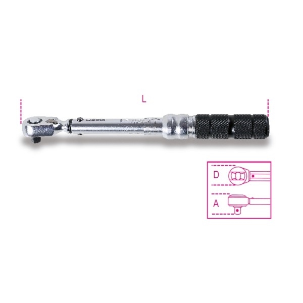 Chiave Dinamometrica Beta A Scatto Quadro 1/4'2-10 Nm 605E10