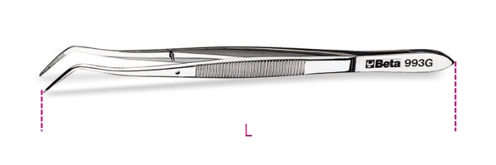Pinzetta Beta A Molla ART.993G INOX MM.160