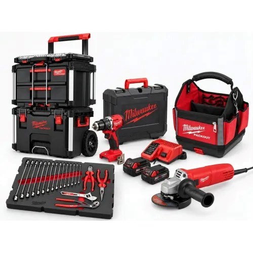 Sistema Packout Milwaukee Trolley + Utensili + Borsa